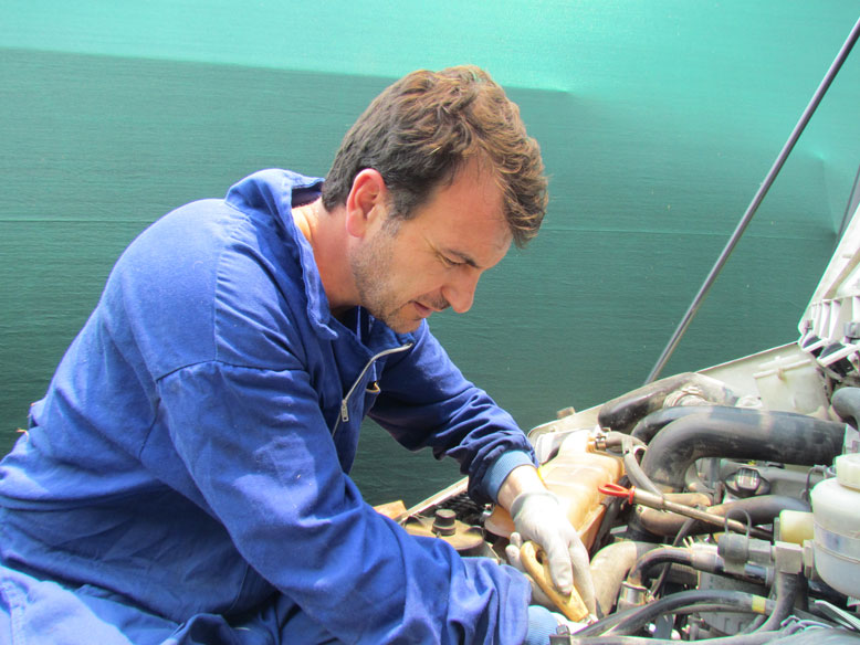 Montando la parte alta del compresor